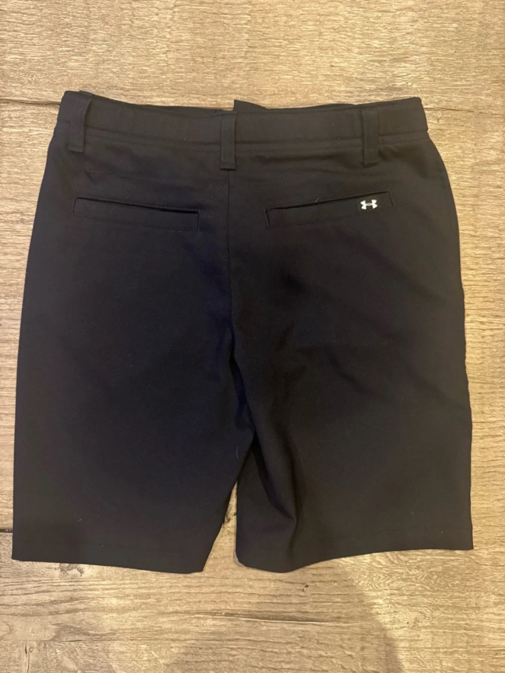 Under Armour Black Flat-Front Performance Shorts - Picture 2 of 4